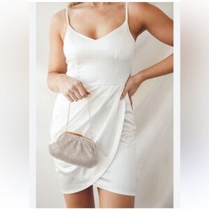Lulu's White Spaghetti Strap Mini Dress